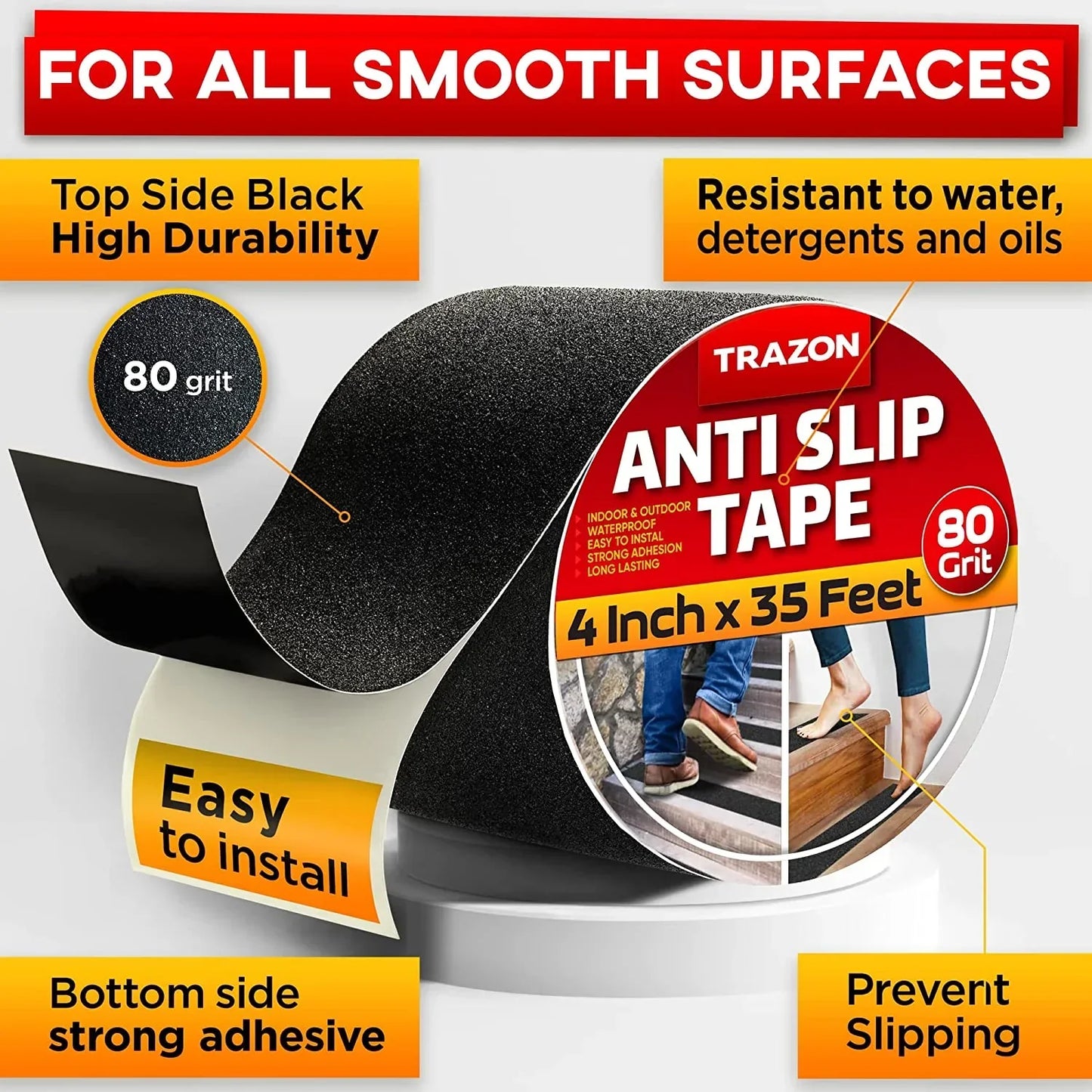 Anti Slip Tape Strong Grip | Waterproof | Glow-in-Dark