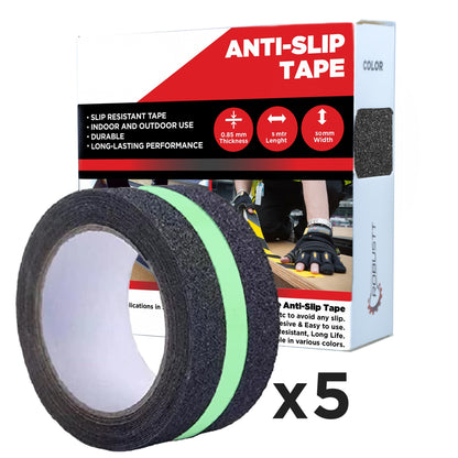 Anti Slip Neon Tape (5mtr X50mm), Fall Resistant with PET Frosted Material