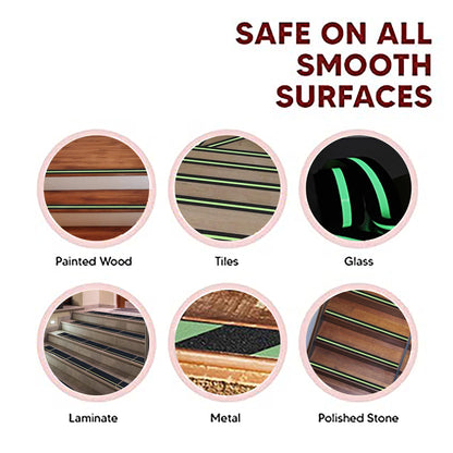 Anti Slip Neon Tape (5mtr X50mm), Fall Resistant with PET Frosted Material
