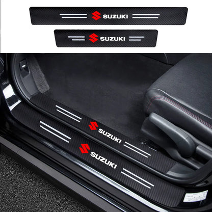 EmblazeR - Carbon Fiber Door Sill Protector 9Pcs