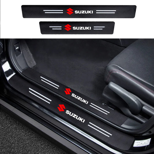 EmblazeR - Carbon Fiber Door Sill Protector 9Pcs
